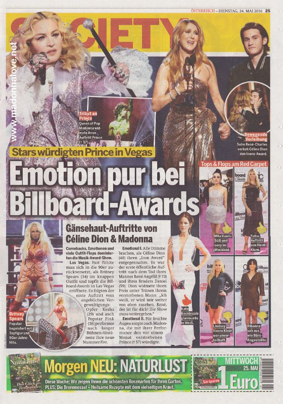 2016 - May - Osterreich - Austria - Emotion pur bei Billboard-Awards