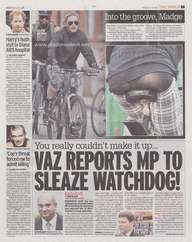 2016 - September - Daily Mirror - UK - Into the groove Madge