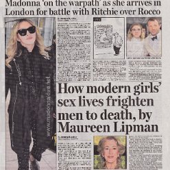 2016 - April - Daily Mail - UK - Madonna on the warpath
