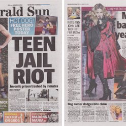 2016 - March - Herald Sun - Australia - Madge back 23 years on