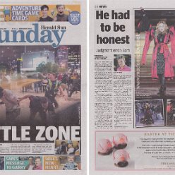 2016 - March - Herald Sun Sunday - Australia - Madonna mesmerises Melbourne