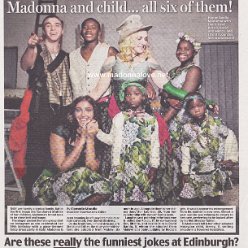 2017 - August - Daily Mail - UK - Madonna and child all six of them