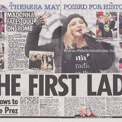 2017 - January - The Sun - UK - Madonna faces quiz on bomb