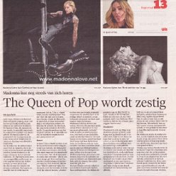 2018 - August - Haarlems Dagblad - Holland - The queen of pop wordt zestig
