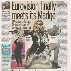 2019 - 17 May - Daily Mirror - Eurovision finally meet its Madonna - UK