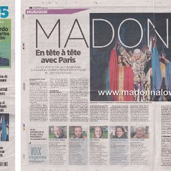 2020 - February - Le Parisien - Madonna en tete a tete avec Paris - France