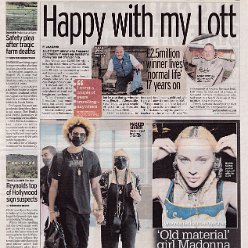 2021 - August - Daily Mirror - 'Old material' girl Madonna - UK