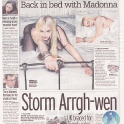 2021 - November - Daily Mirror - Back in bed with Madonna - UK