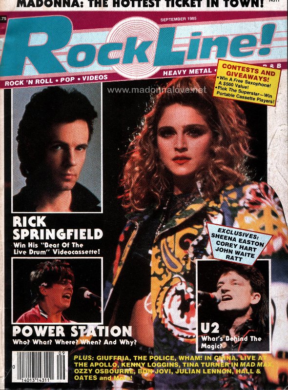 Rock Line September 1985 - USA