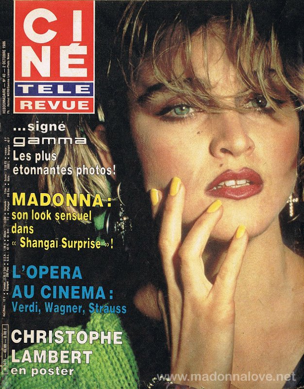 Cine Tele Revue October 1986 - France