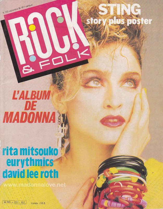 Rock & Folk September 1986 - France