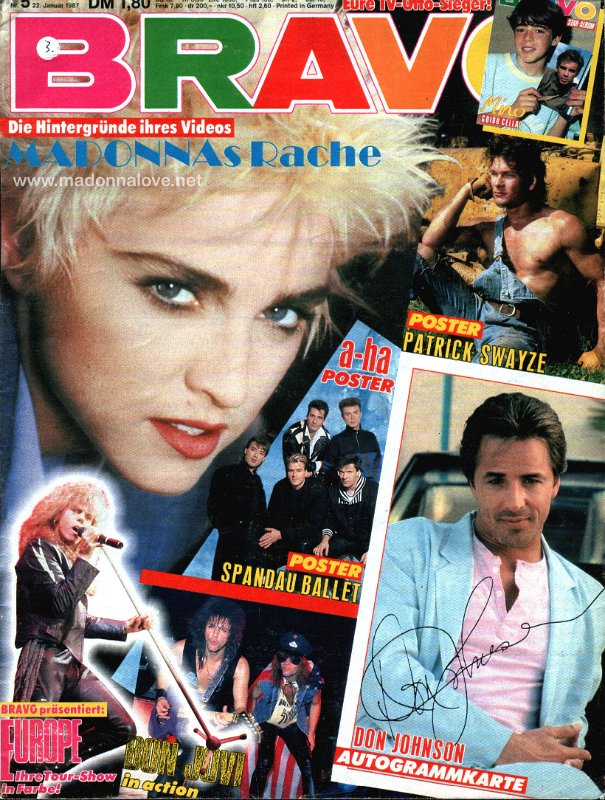 Bravo January 1987 - Germany