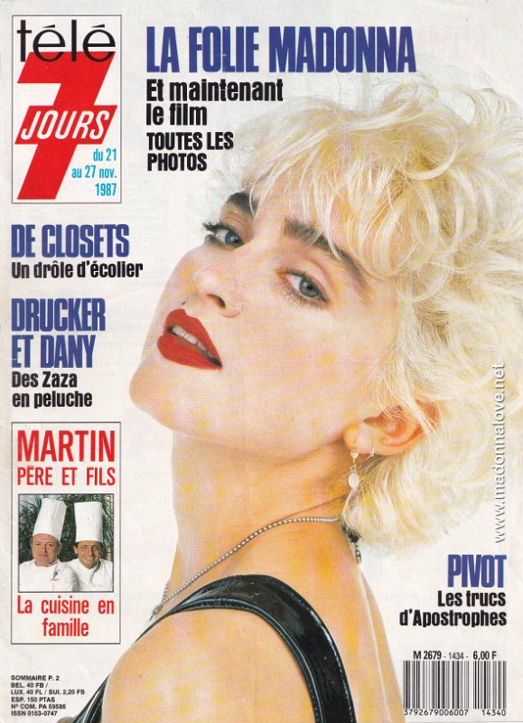 Tele 7 Jours November 1987 - France