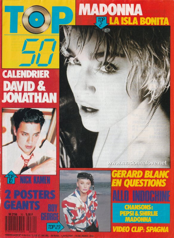 Top 50 July 1987 - France