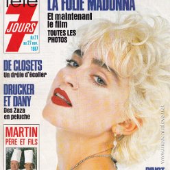 Tele 7 Jours November 1987 - France