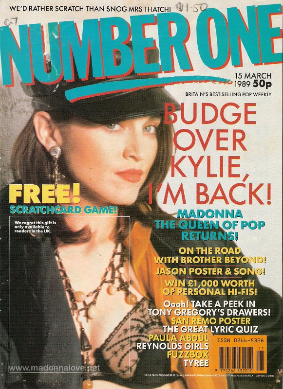 Number ONE March 1989 - UK