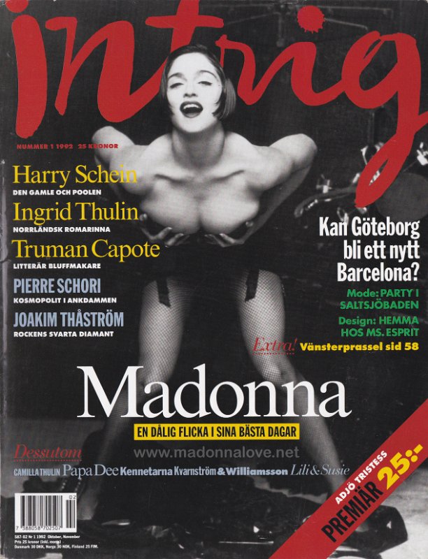 Intrig October-November 1992 - Sweden