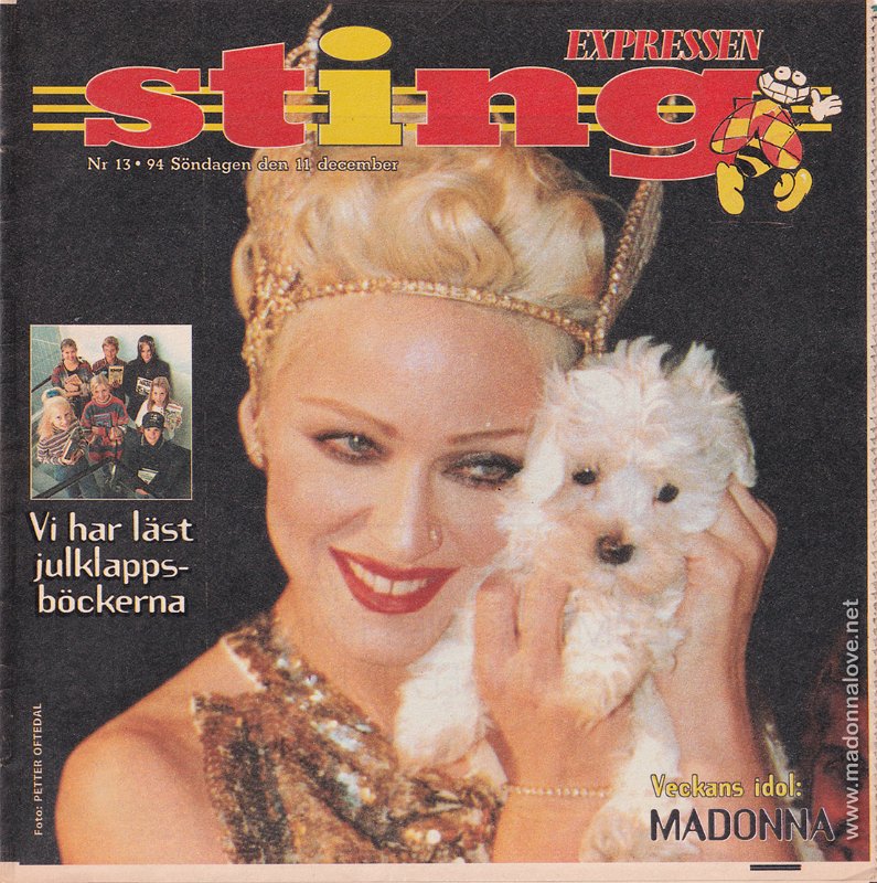 Expressen Sting December 1994 - Sweden
