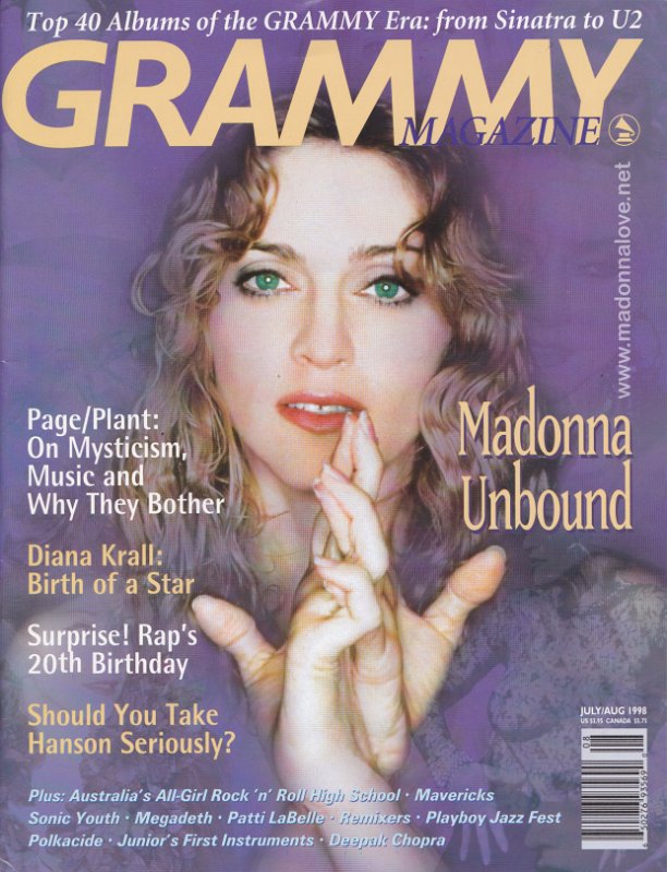 Grammy magazine July-August 1998 - USA