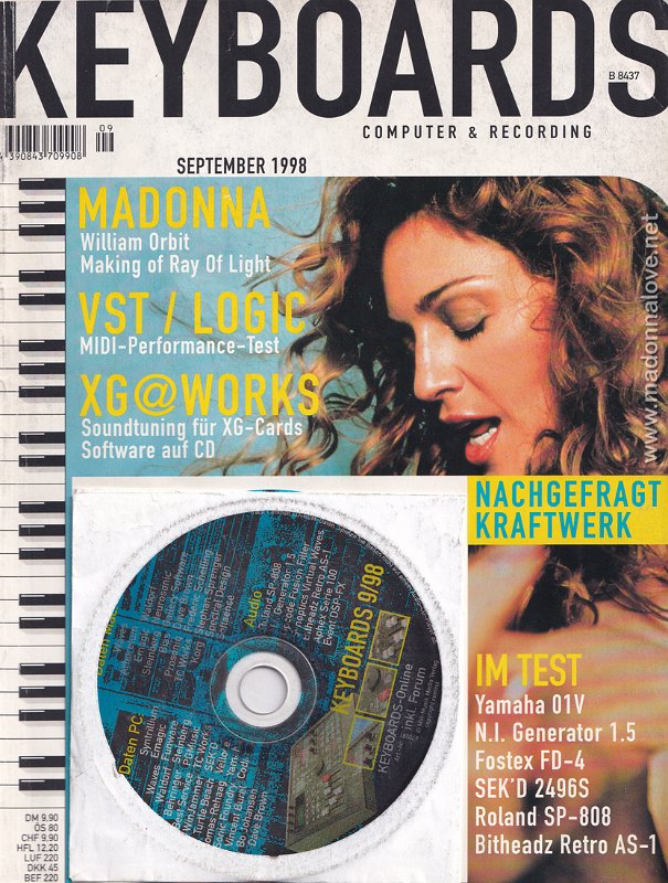Keyboards September 1998 - Germany