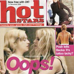 Hot stars November 2003 - UK