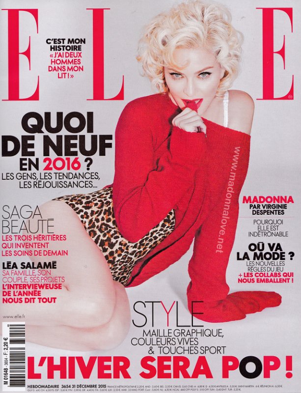 Elle December 2015 - France