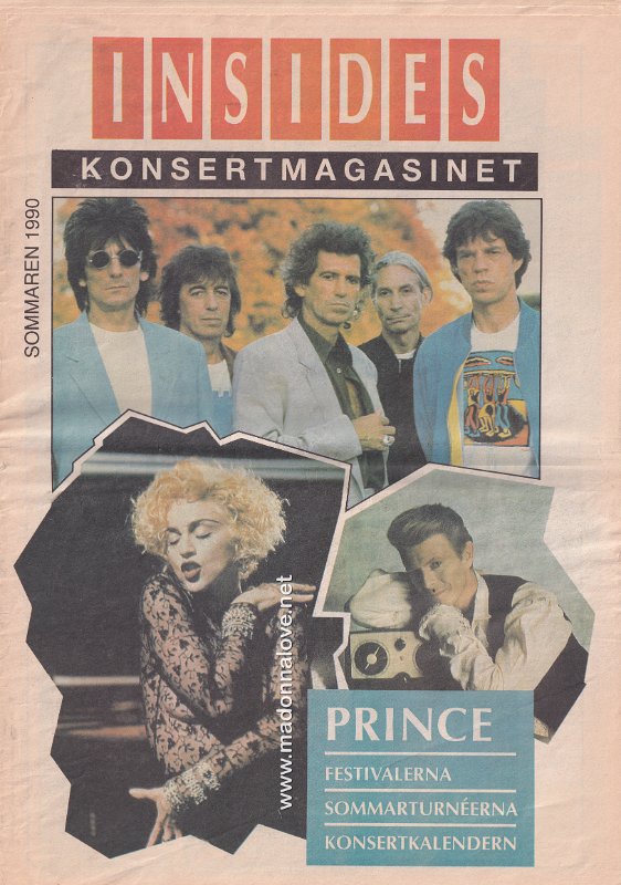 Insides Konsertmagasinet - Summer 1990 - Sweden