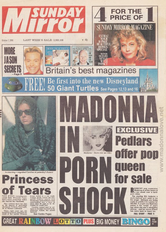 Sunday Mirror - 7 October 1990 - UK