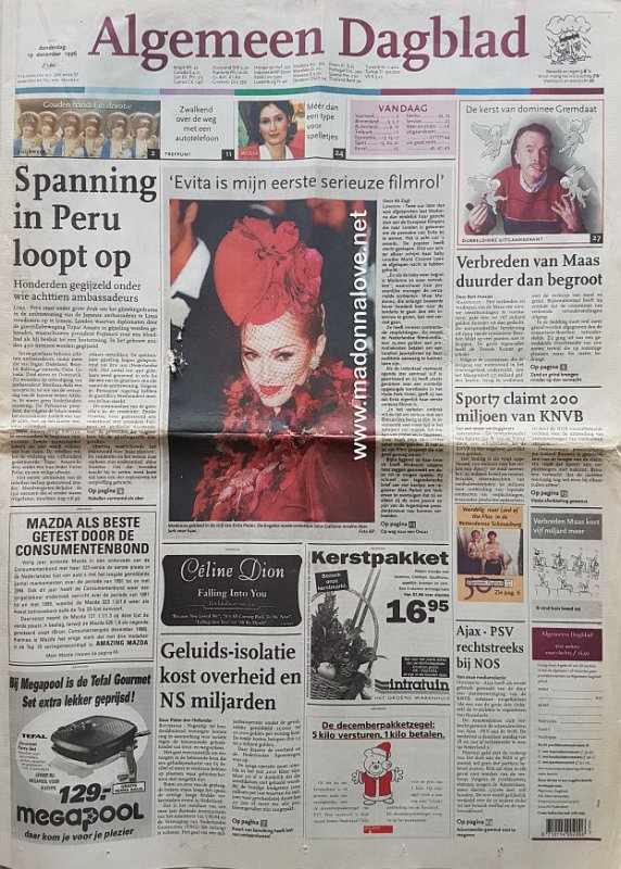 Algemeen Dagblad - 19 December 1996 - Holland