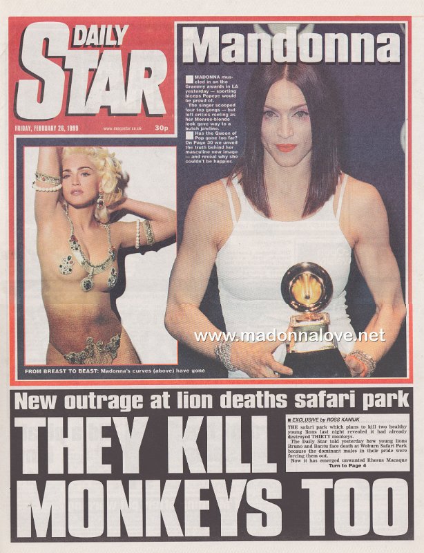 Daily Star - 26 February 1999 - UK