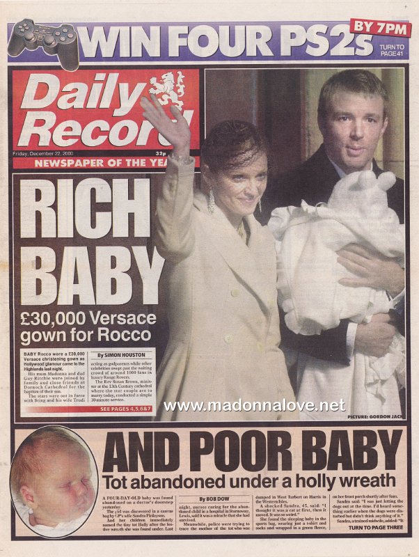 Daily Record - 22 December 2000 - UK