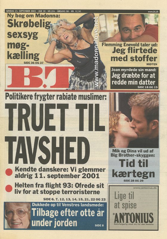 B.T. - 23 September 2001 - Denmark