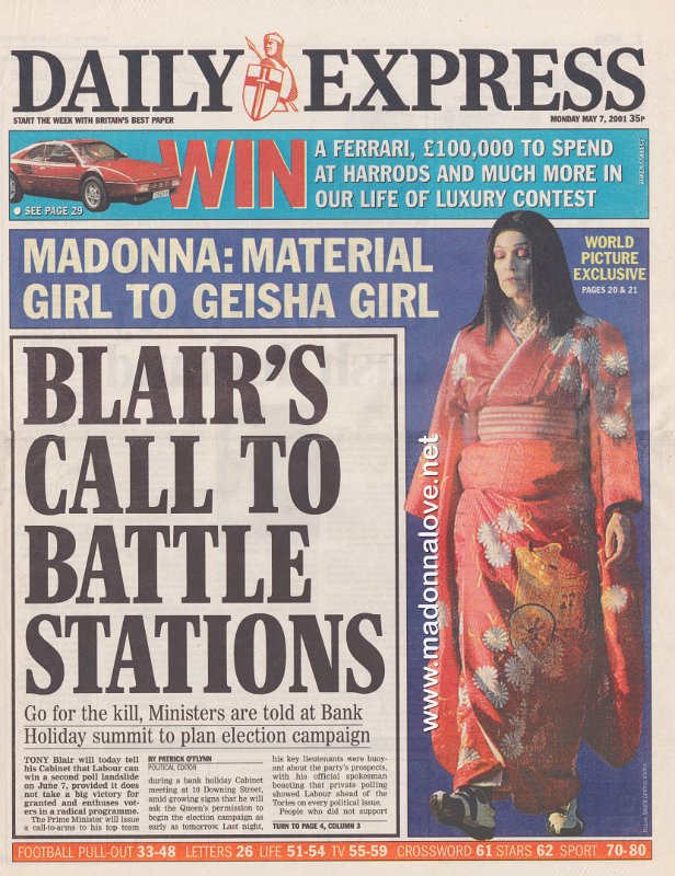 Daily Express - 7 May 2001 - UK