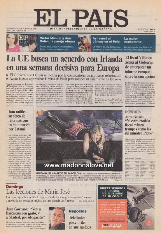El Pais - 10 June 2001 - Spain