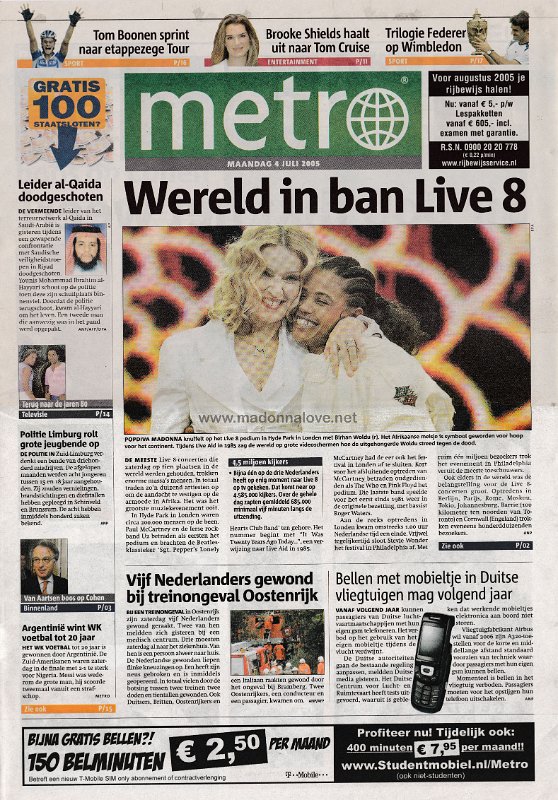 Metro - 4 July 2005 - Holland