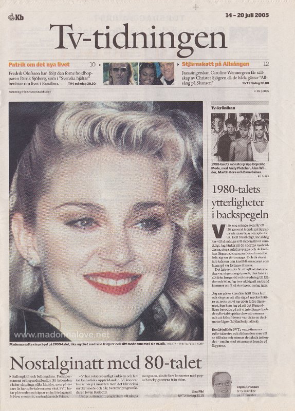 TV Tidningen - 14-20 July 2005 - Sweden