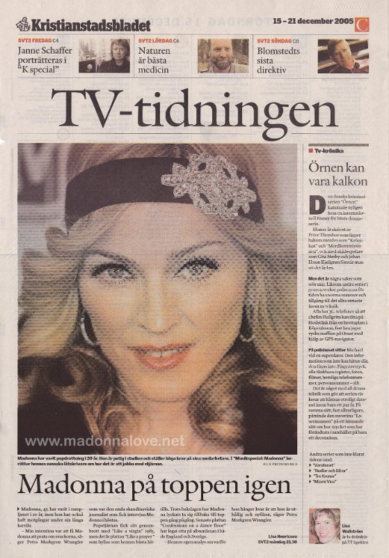 TV Tidningen - 15-21 December 2005 - Sweden