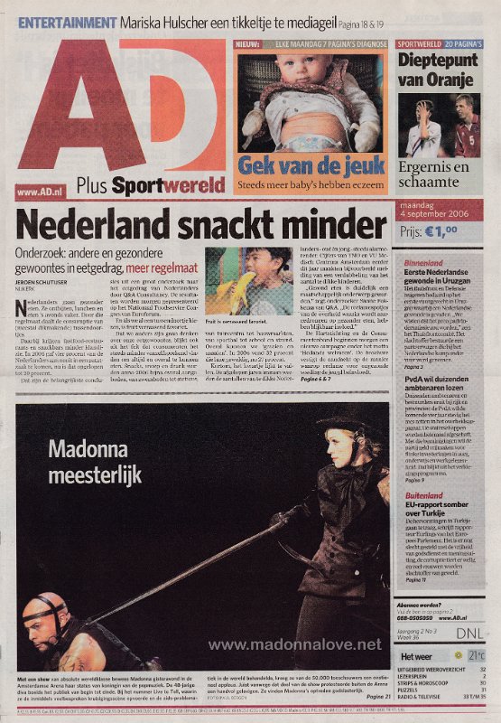 Algemeen Dagblad - 4 September 2006 - Holland