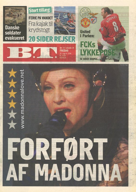 B.T. - 25 August 2006 - Denmark