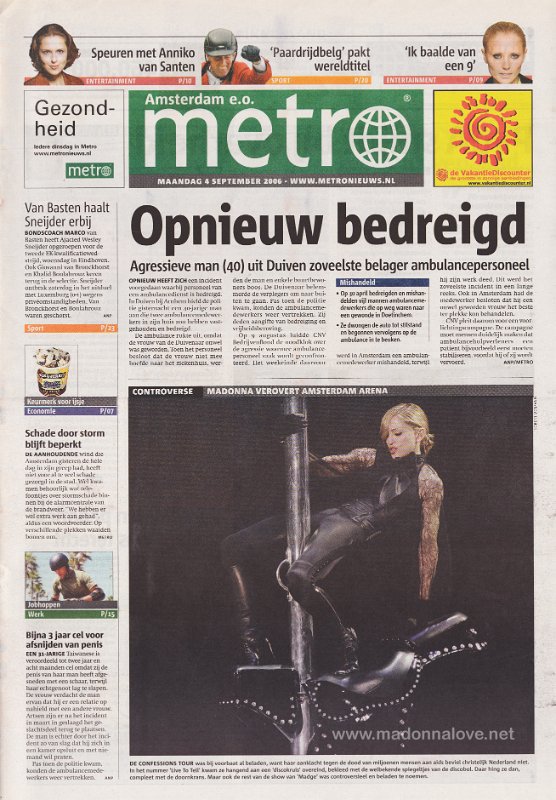 Metro - 4 September 2006 - Holland