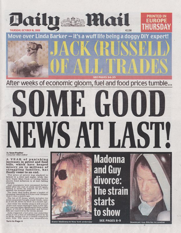 Daily Mail - 16 October 2008 - UK