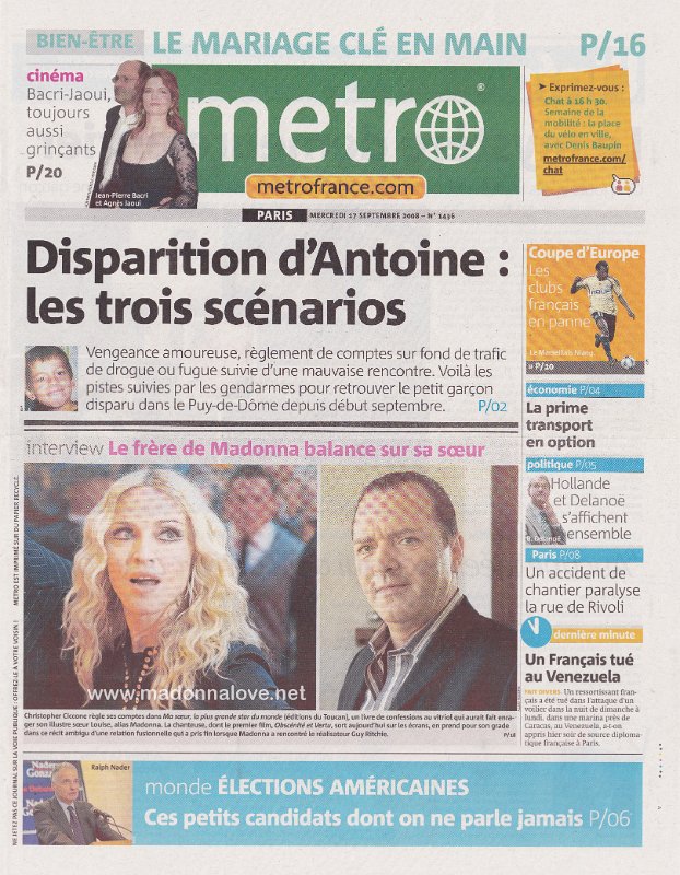Metro - 17 September 2008 - France