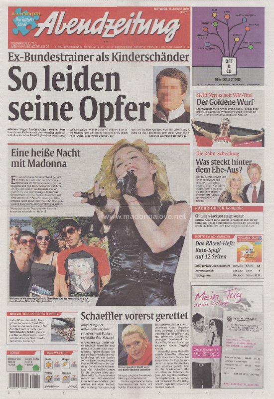 Abendzeitung - 19 August 2009 - Germany