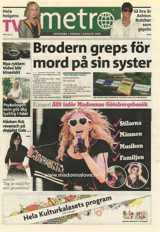 Metro - 7 August 2009 - Sweden