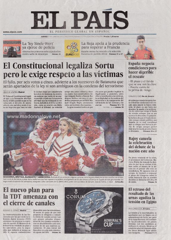 El Pais - 21 June 2012 - Spain