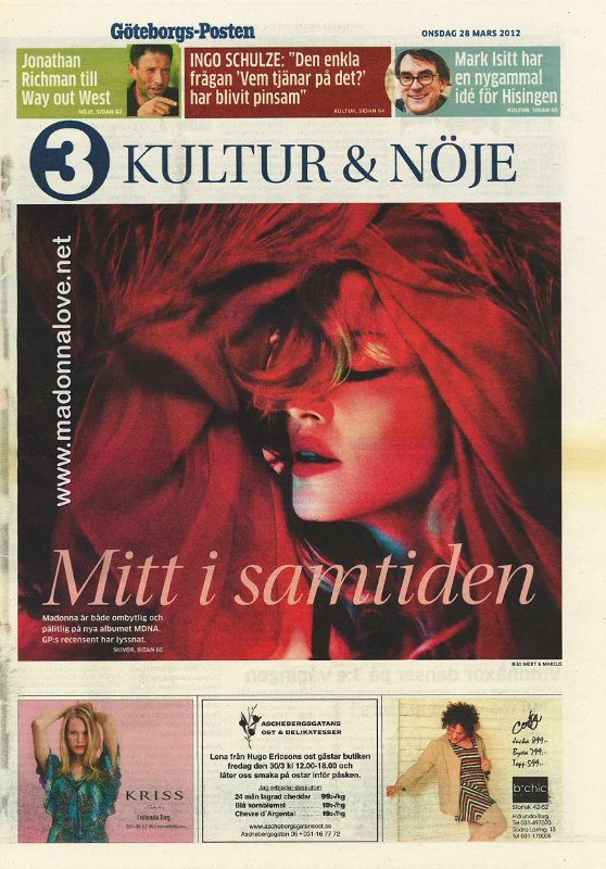 Goteborgs posten (kultur & noje supplement) - 28 March 2012 - Sweden