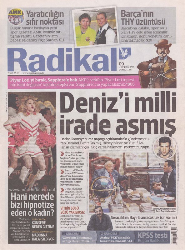 Radikal 9 June 2012 - Turkey