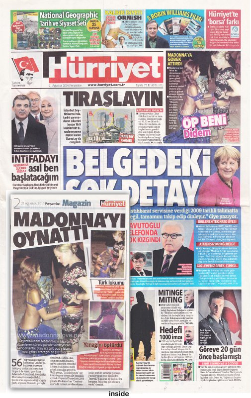 Hurriyet - 21 August 2014 - Turkey