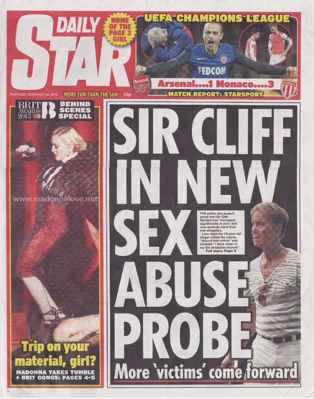 Daily Star - 26 February 2015 - UK