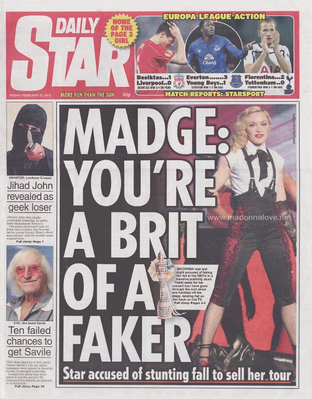Daily Star - 27 February 2015 - UK